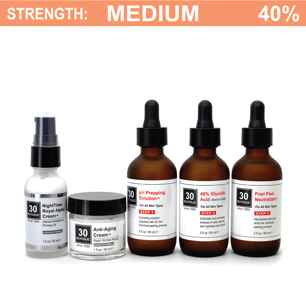 40% Anti-Wrinkle Anti-Aging Glycolic Peel System