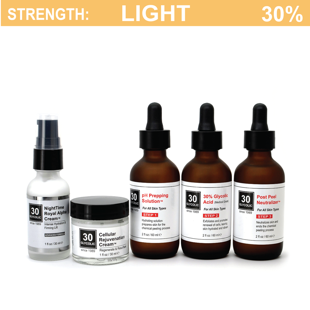 30% Glycolic Peel System for Acne Scar & Skin Discoloration