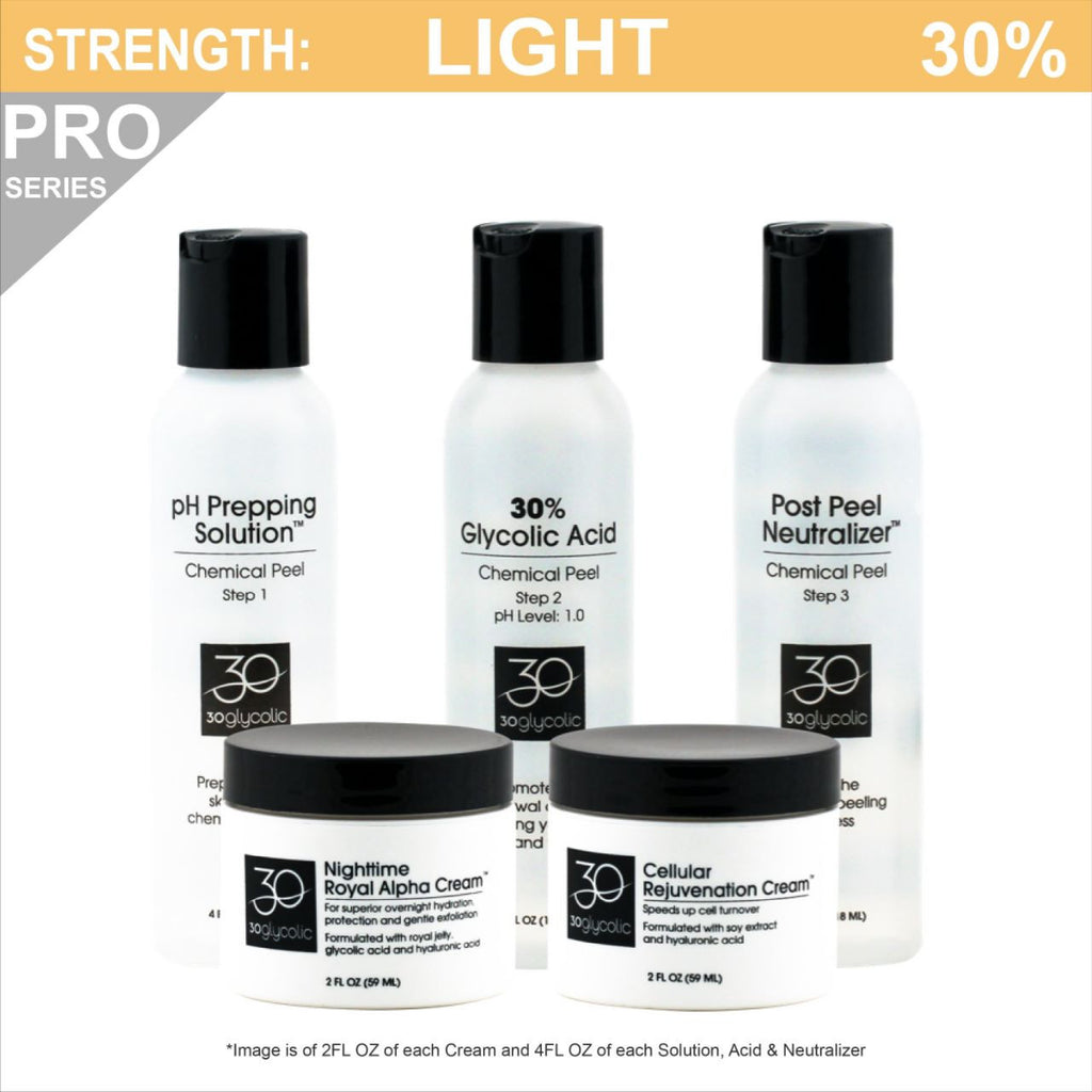 Pro-Series 30% Glycolic Peel System for Acne Scar & Skin Discoloration