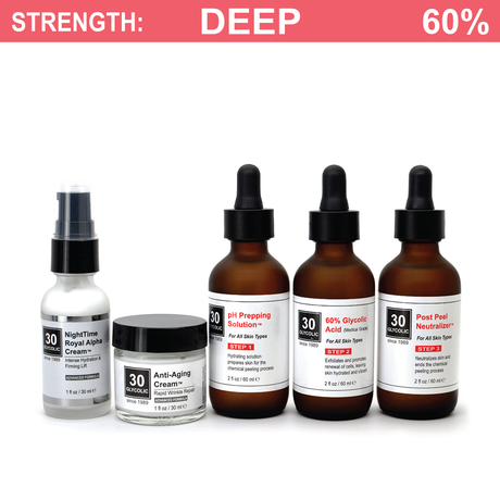 60% Anti-Wrinkle Anti-Aging Glycolic Peel System