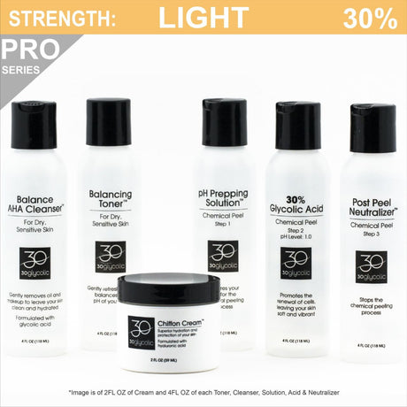 Pro-Series 30% Deluxe Glycolic Peel System for Normal/Dry/Sensitive Skin