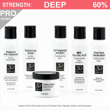 Pro-Series 60% Deluxe Glycolic Peel System for Normal/Dry/Sensitive Skin