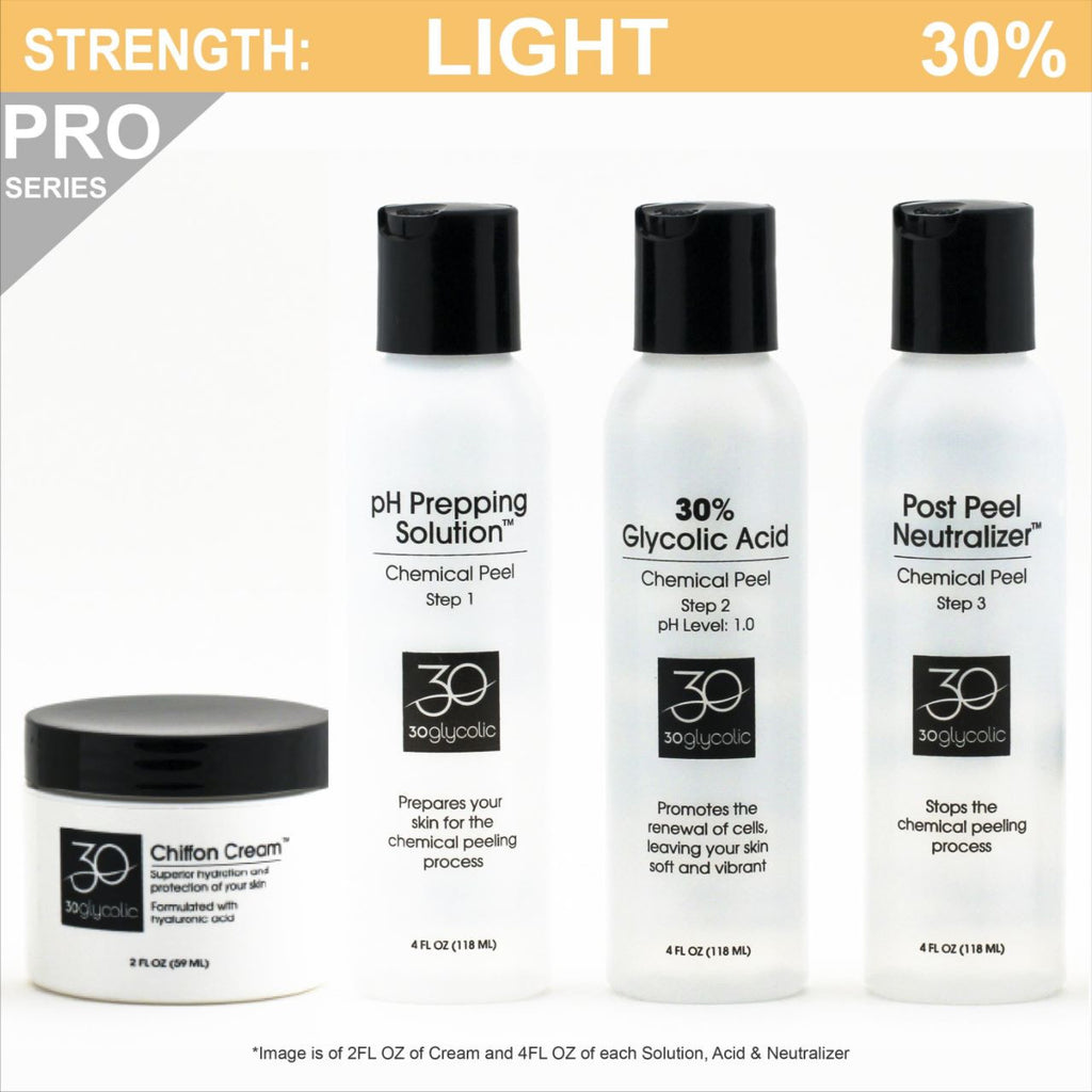 Pro-Series 30% Glycolic Peel System for All Skin Types (including Keratosis, Psoriasis)